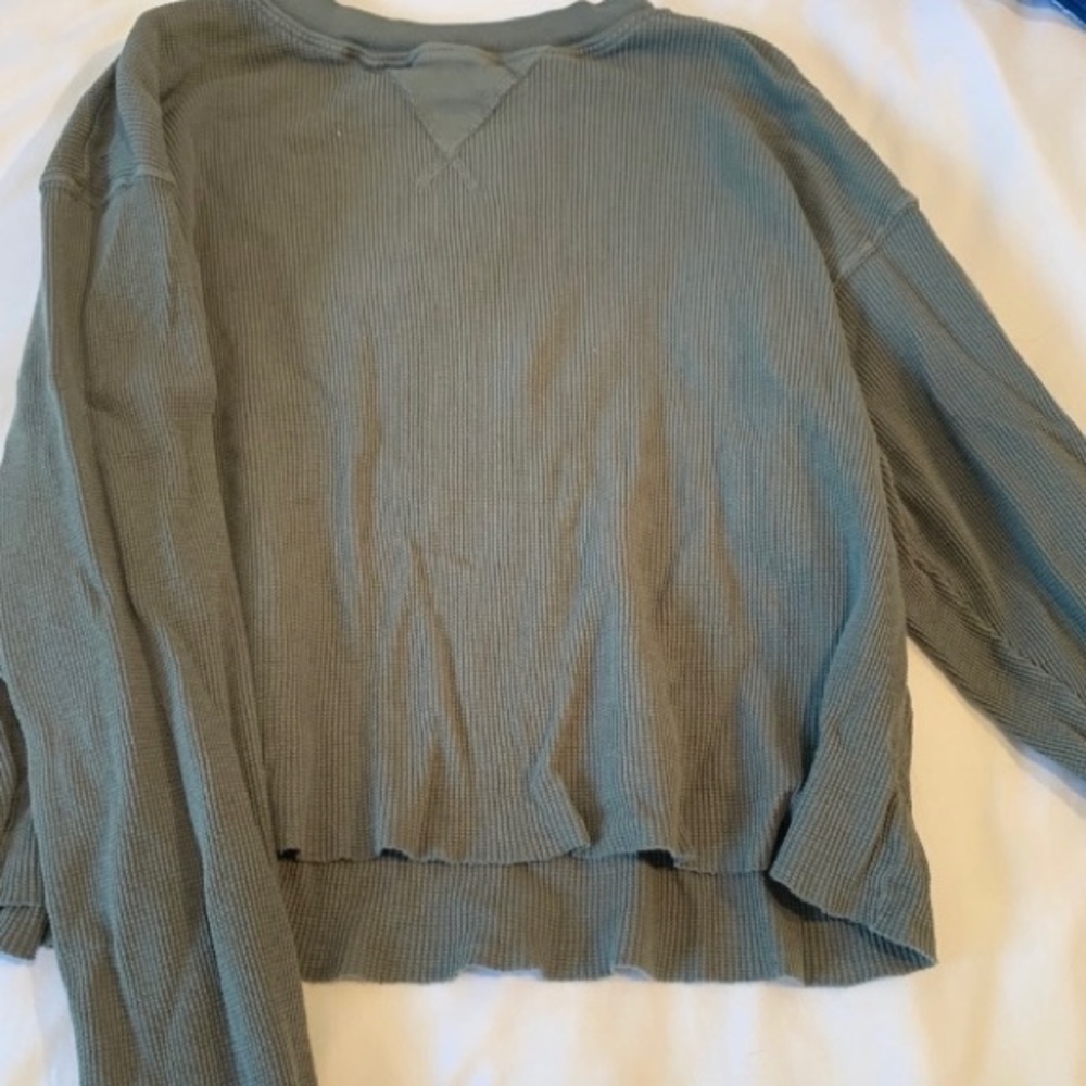 Green long sleeve brandy top